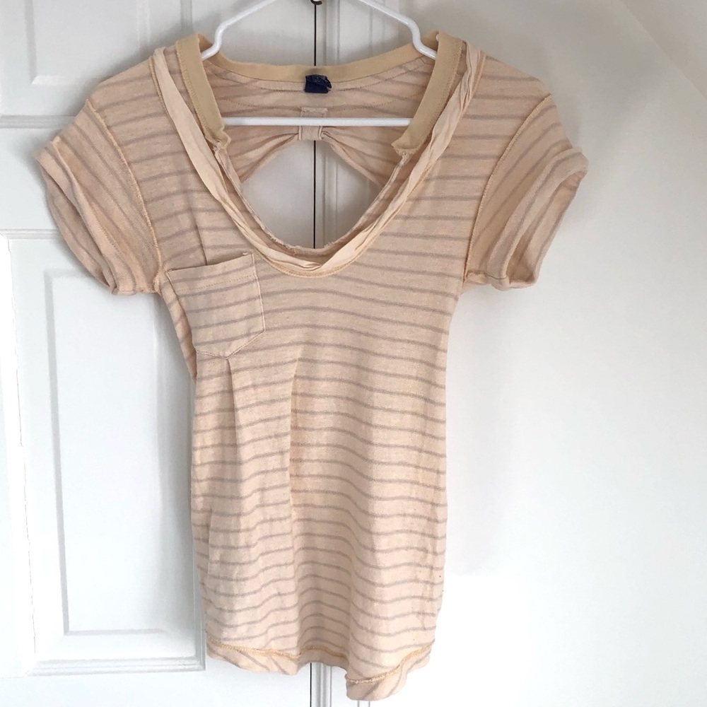 Free People Tee with Back Cutout